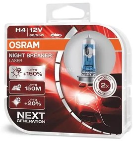 OSRAM Žiarovka 12V 60/55W H4 Night breaker LASER - 2kusy