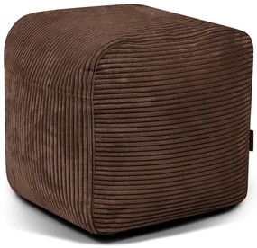 Tmavohnedý menčestrový sedací vak Plus 50 Lounge – SLOWDOWN