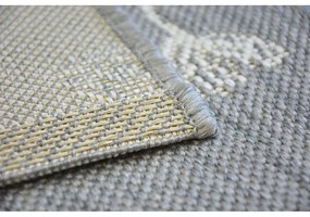 Kusový koberec Kvietky sivý 160x230cm