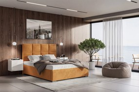 Čalúnená manželská posteľ MONY s úložným priestorom 160 x 200 cm šedá Veľkosť: 160 x 200 cm