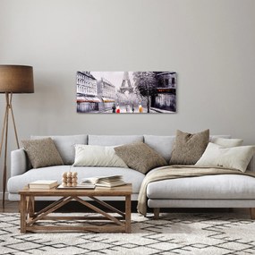 Obraz - Olejomaľba, Paríž (120x50 cm)