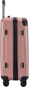 Kabínový kufor na 4 kolieskach 55x39x20cm Rose gold farba