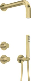Deante Silia Hexa, podomietková sprchová súprava, zlatá matná, DEA-NHS_R9XK