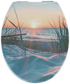 Záchodová doska s automatickým zatváraním 37,5 x 45 cm Sunset - Allstar