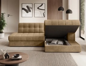 Sedacia súprava Katrin, pravá, hnedá (monolith 09)