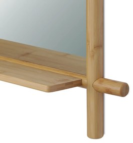 Nástenné zrkadlo B027 NAT, bambus