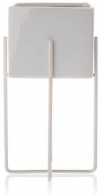 Kvetináč na stojane Mizu I 23 cm biely