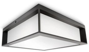 Philips - Vonkajšie stropné svietidlo SKIES 2xE27/14W/230V IP44 antracit