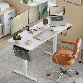 Elektricky nastavitelný psací stůl Vasagle Foral 140 cm bílý