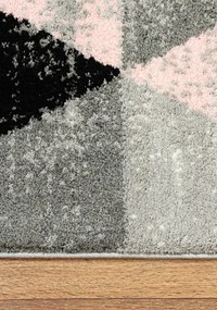 Koberec SLIM 8022 svetloružový / svetlosivý