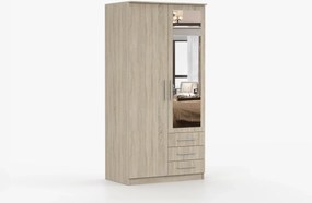Šatníková skriňa Svalga 2D (dub sonoma). Akcia -16%. Vlastná spoľahlivá doprava až k Vám domov. 1014277