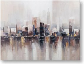 Maľovaný obraz na stenu VEĽKOMESTO 1 dielny YOBCWFCT045 - 120x90 cm