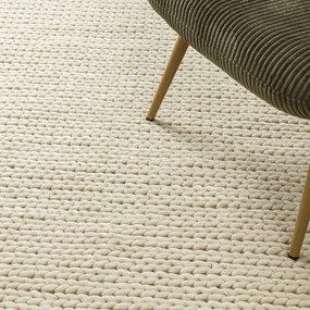 Dywany Łuszczów, Kusový koberec Tahar 99004B cream, 90x150, biela, obývacia izba