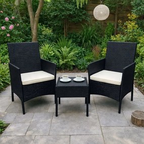 Záhradný ratanový nábytok - set 2 kreslá + stolík