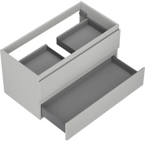 Mexen Orio, kúpeľňová skrinka 90 cm, 2 zásuvky, sivá matná, 91A10-09047-2-BFF62