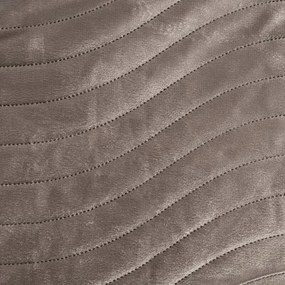 Dekorstudio Elegantný zamatový prehoz na posteľ LUIZ10 béžový Rozmer prehozu (šírka x dĺžka): 170x210cm
