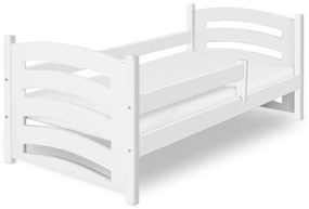 Detská posteľ MELA 80 x 160 cm, biela Rošt: Bez roštu, Matrac: Matrac EASYSOFT 8 cm