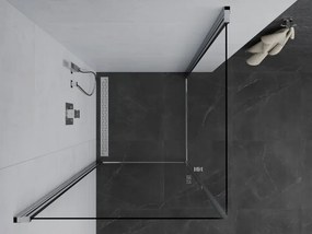 Mexen Pretoria DUO sprchovací kút 70x70cm, 6mm sklo, chrómový profil-číre sklo, 852-070-070-02-00