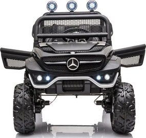 LEAN CARS Vozidlo na akumulátor Mercedes Unimog S, čierne