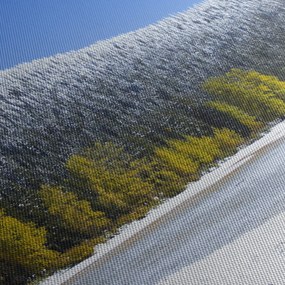 Obraz - zasnežené hory v zime (120x50 cm)