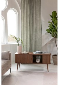 Hnedá komoda s posuvnými dvierkami Zuiver Barbier