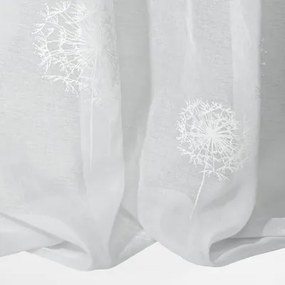 Záclona s priechodkami biela SABINE 140x250 cm