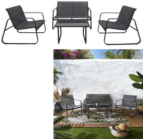 Tmavosivý záhradný set SAMOA