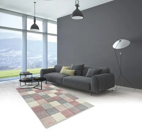 Koberce Breno Kusový koberec PORTLAND 1923/RT41, ružová, viacfarebná,67 x 120 cm