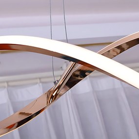 Toolight Toolight, LED stropné osvetlenie 110cm, 46W, 3000K, LHJ021-CP, ružové zlato, OSW-50009