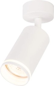 Bodové svietidlo Pipe Ring, 1x biele kovové tienidlo, w