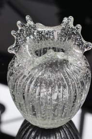 Svietiaca sklenená váza ART 22cm