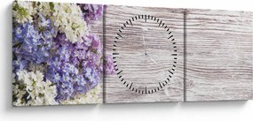 Obraz orgovánu na dreve (s hodinami) (90x30 cm)