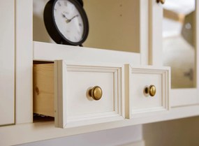 PROXIMA.store - Rustikálny kredenc - nadstavec na komodu 2S.2 - BELLUNO ELEGANTE FARBA: biela