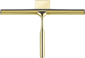 Kúpeľňová stierka REA + držiak na stenu zlatá