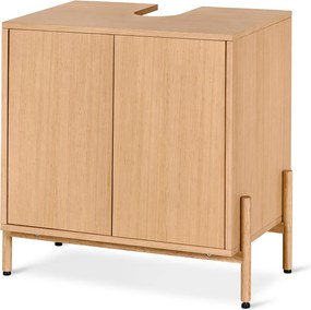 Umývadlová skrinka s drevenou dyhou