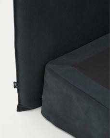 Antracitová čalúnená dvojlôžková posteľ 180x200 cm Jaira – Kave Home