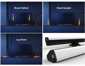 Govee - SMART LED RGBIC panel 38 cm pre TV 43-75" - 2 ks Wi-Fi