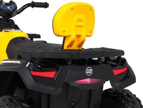 Ramiz Štvorkolka XT-Speed pre deti žltá + 4x4 + EVA + pomalý štart + rádio MP3 + LED