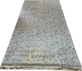 Moderný koberec Parys Creme-Gold – béžovo-zlatý dizajn Rozmer: 80x140 cm