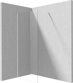 Deante Prizma, sprchová zástena 90x195 cm, 6mm číre sklo, biely profil, DEA-KTJ_A39P