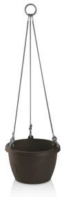 Gardenico Samozavlažovací závesný kvetináč Marina hnedá, pr. 25 cm, pr. 25 cm