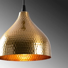 Závesné svietidlo v zlatej farbe s kovovým tienidlom ø 18 cm Tattoo – Opviq lights