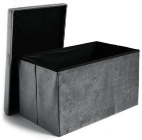 Úložná taburetka DIEGO XL grafitová