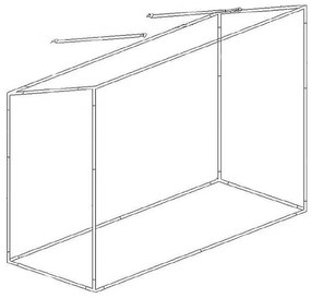 Záhradný fóliovník  UV4 130g/m2 2x1,7x0,8 m SPRINGOS GT0006