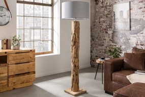 Stojacia lampa Roots rám z naplaveného dreva