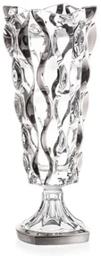 KRIŠTÁĽOVÁ VÁZA BOHEMIA SAMBA FOLK PLATINUM 405MM