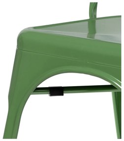 Zelené kovové jedálenské stoličky v súprave 2 ks – Ixia