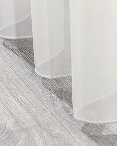 Záclona so systémom FLEX (dvojité spony flex) farba produktu krémová látka polopriehľadný, zapletaná