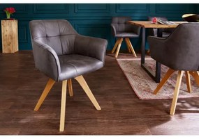 Stolička 40023 Loft Mikrofaser Antik Šedá  - Komfort-nábytok