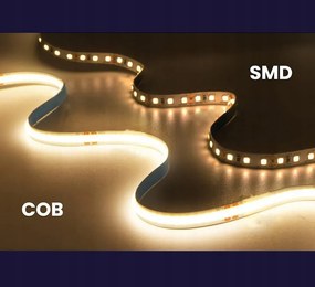COB Neónový LED pásik 24V - 480D - 9W/m - IP20 - 990lm - 1m - neutrálna farba